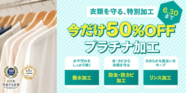プラチナ加工50%OFF
